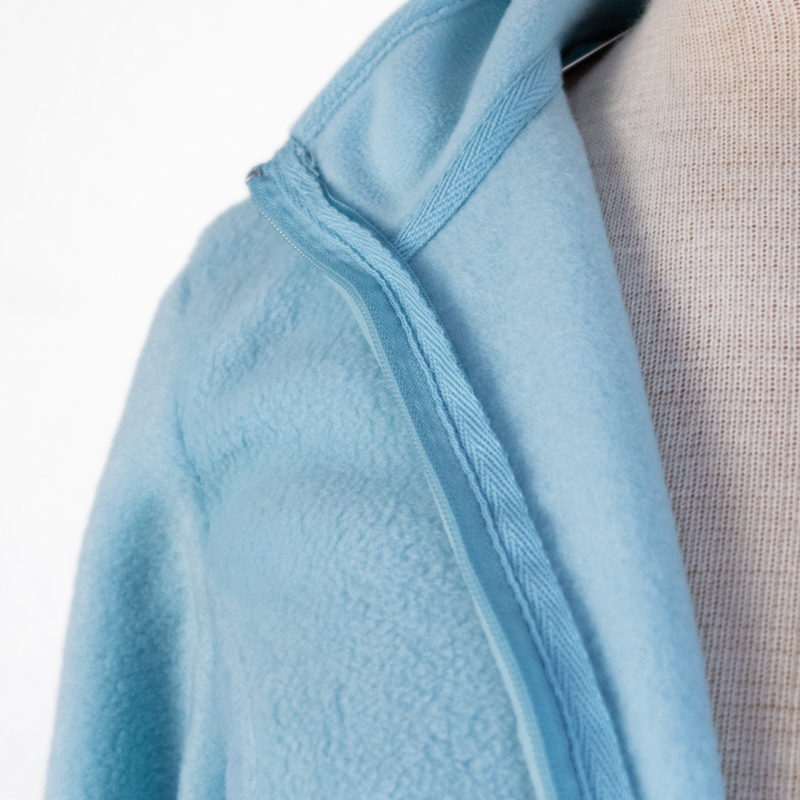 Fleece – Ice Blue with Two Sitting Dogs
